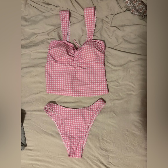 Pink Gingham Bikini Set - Picture 4 of 7